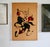 Abstract painting, 1960s. Large format. Minor traces of dampness visible. See photos. Reinforced cardboard support, wooden...