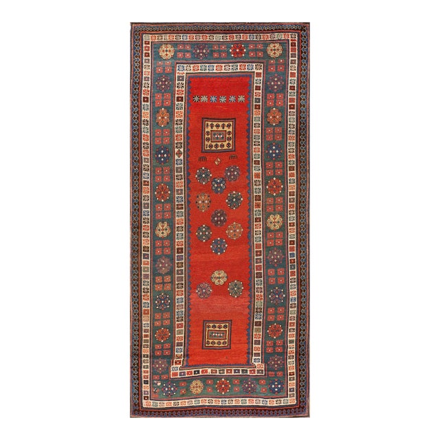 19th Century Caucasian Talish Carpet ( 4' x 8'8" - 122 x 264 ) For Sale