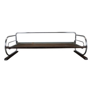 Bauhaus Tubular 3-Seater Sofa attributed to Slezák, Former Czechoslovakia, 1930s For Sale