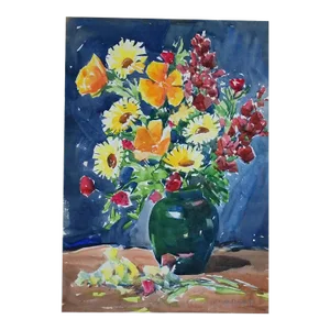 1920’s William Thomas McDeymitt Bouquet Original Watercolor Painting