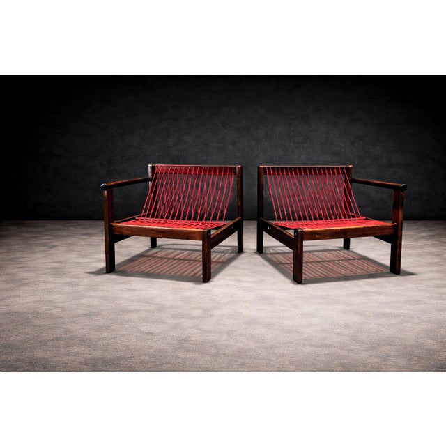 Cream Ouro Preto Loveseat in Imbuia, Michel Arnoult, 1960s - Lot 870 For Sale - Image 8 of 13