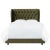 Lulu Wingback Tufted Bed in Pine Shine Velvet, Full For Sale In Chicago - Image 6 of 6