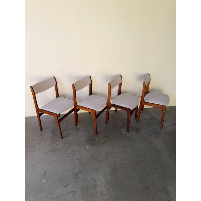 Mid 20th Century Danish Mid Century in Style of Erik Buch Rosewood Dining Chairs Set of 4 Scandinavian Vintage For Sale - Image 5 of 10