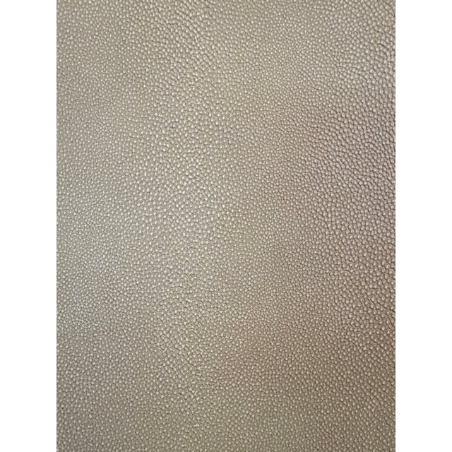 Restoration Hardware Faux Shagreen-Embossed Console Table by Restoration Hardware For Sale - Image 4 of 4