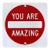 You Are Amazing v - Original Inspirational Pop Art Steel Sign Wall Sculpture by Scott Froschauer For Sale