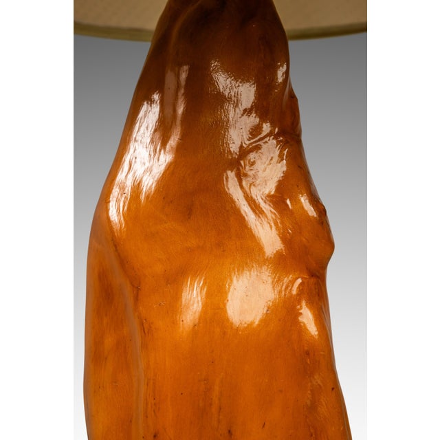 Mid-Century Modern Cypress Knee Table Lamp in Solid Florida Bald Cypress, Usa, C. 1960s For Sale - Image 11 of 12