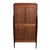 Brown Antique Art Nouveau Cupboard in Mahogany For Sale - Image 8 of 9