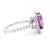 Contemporary Alexander Beverly Hills Gia 5.09ct No-Heat Oval Pink Sapphire & Diamond Ring, Size 6.25 For Sale - Image 3 of 4
