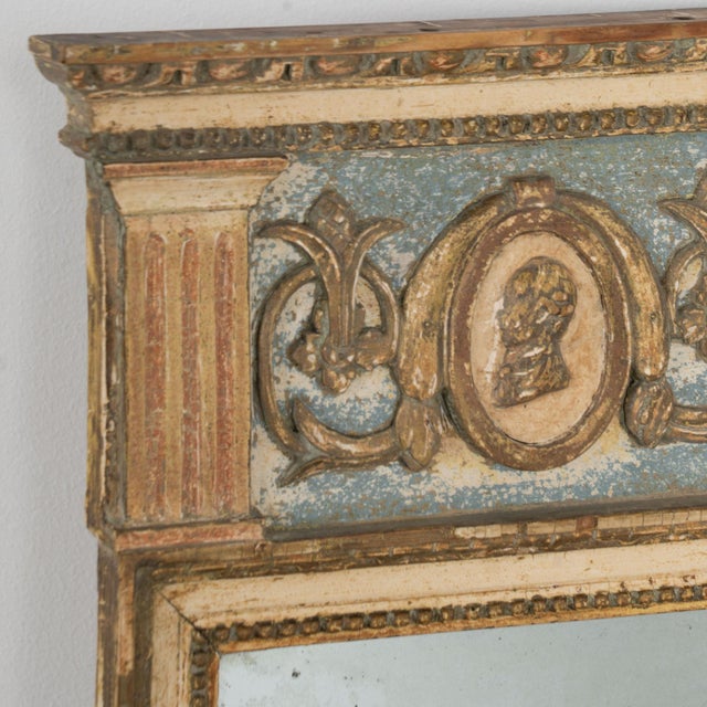 19th Century Swedish Gold Gilt Trumeau Mirror For Sale - Image 4 of 10