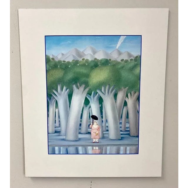 Printmaking Materials Pierre Restany After Fernando Botero "The Walk" Lithograph, Limited Edition For Sale - Image 7 of 9