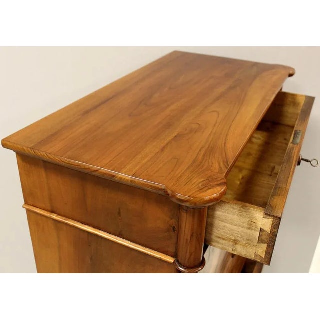 Brown Antique Italian Secretaire in Walnut For Sale - Image 8 of 13