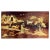 Crafted from richly figured rosewood with hand-cut bone inlay, the tabletop depicts a lively pastoral scene filled with...
