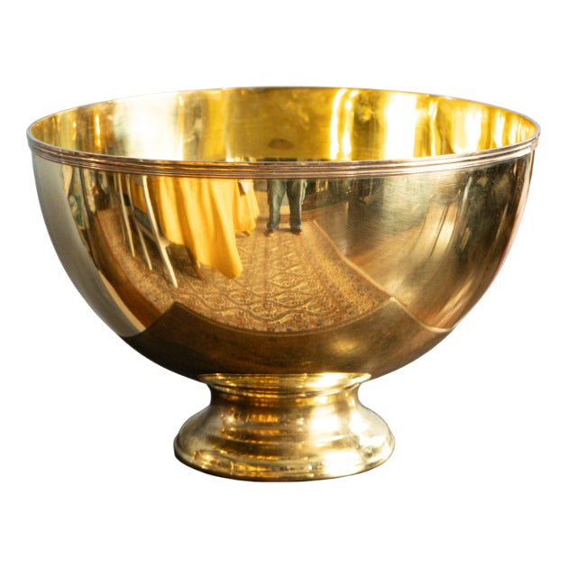 Gold Color Brass Champagne Holder For Sale