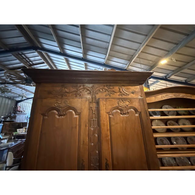 Louis XV Norman Wardrobe in Oak For Sale - Image 3 of 9