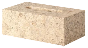 Coral Marble Rectangular Tissue Box by Royal Bee Design