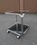 1970s Vintage Italian Chrome and Smoked Glass Rolling Side Table, 1970s For Sale - Image 5 of 15