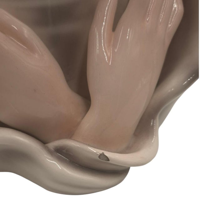 Art Deco German Goldscheider Ceramic Bust of Woman - C. 1940s-1950s - 10.5" H For Sale - Image 12 of 12