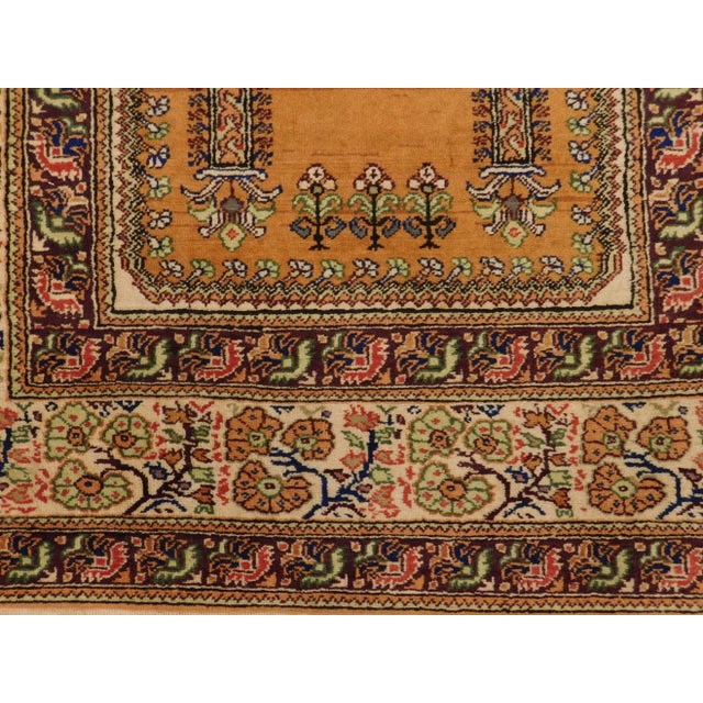 Turkish Vintage Turkish Prayer Rug- 4'x 5'6" For Sale - Image 3 of 13
