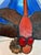 Blue Dragonfly Stain Glass Shade Table Lamp For Sale - Image 8 of 12