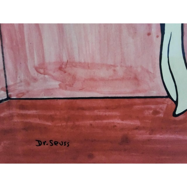 Illustration Dr Seuss Lithograph "The Cat" , 60th Anniversary" For Sale - Image 3 of 18