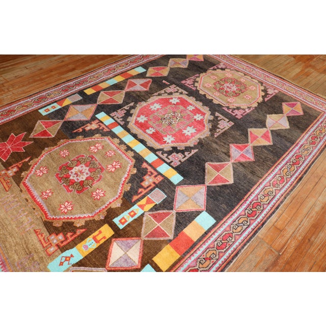 1980s Turkish Kars Rug For Sale - Image 9 of 10