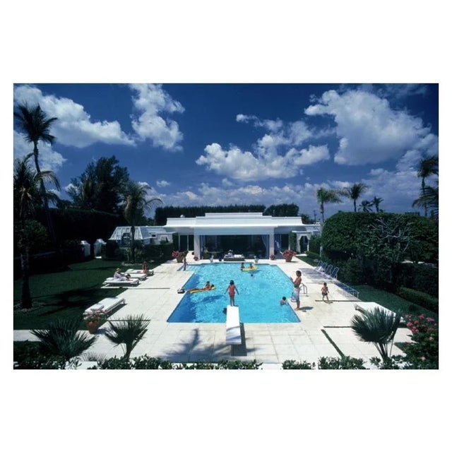 Pool In Palm Beach 1985 Bathers in and around the pool at Mrs. Murray Goodman’s house in Palm Beach, Florida, April 1985....