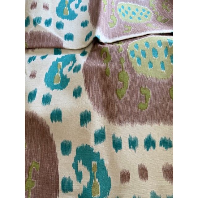 Textile Brunschwig & Fils ‘Samarkand’ Fabric-Custom Color 2 Yds- Ikat Fabric For Sale - Image 7 of 8