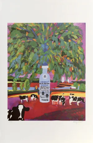 Absolut Statehood: Vermont, Woody Jackson Lithograph