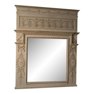 Early 20th Century Louis XVI Style Trumeau Mirror For Sale