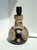 Vintage Ceramic Table Lamp with Circular Decoration and Swivel Lampshade, Germany, 1960s For Sale - Image 4 of 18
