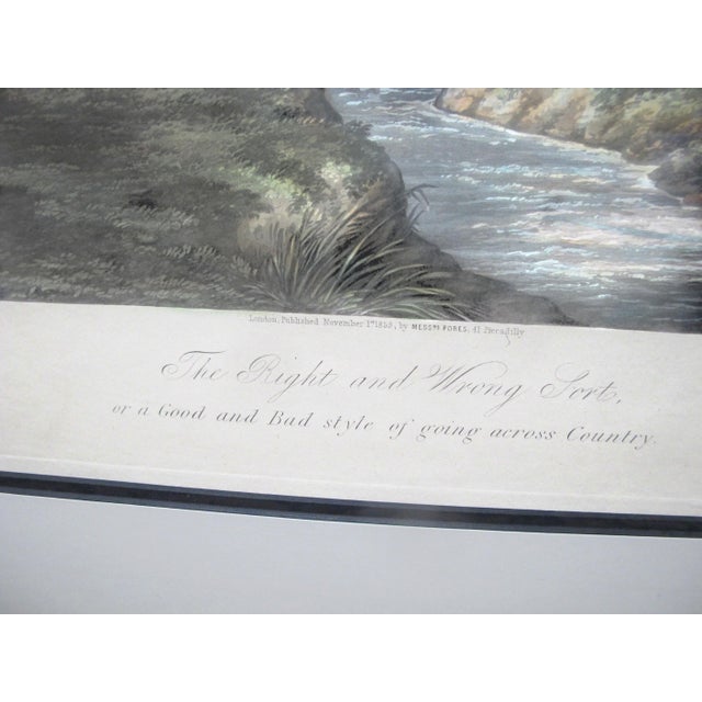 Red Henry Alken Fores Hunting Sketches Plate 3 Right & Wrong Sort J Harris Engraving For Sale - Image 8 of 13