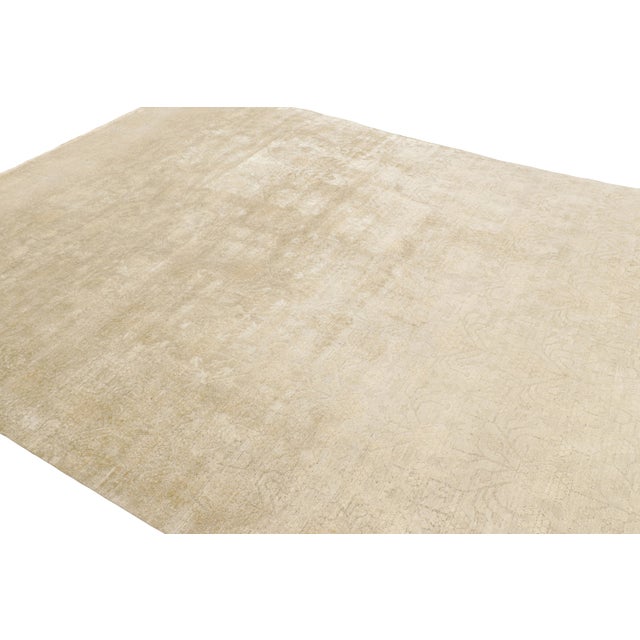 Rug & Kilim Rug & Kilim’s Khotan Style Rug in Ivory With Pomegranate Patterns For Sale - Image 4 of 8