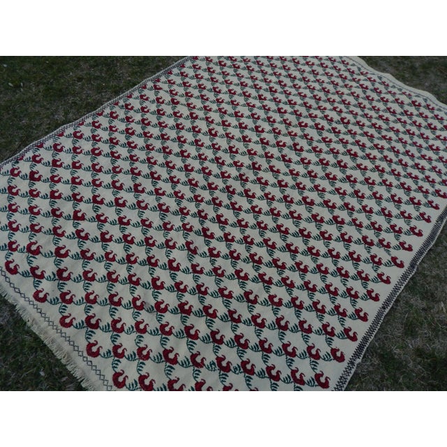 1970s Vintage Turkish Kilim Rug 5'10" X 8' For Sale - Image 5 of 13