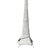 1940s Postmodern Shabby Chic White Wicker Tropical Splay Foot Base Floor Lamp W/ Shade For Sale In Los Angeles - Image 6 of 8