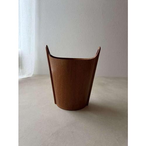 Vintage Teak Paper Bin by Einar Barnes PS Heggen, 1960s For Sale - Image 5 of 9