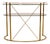 Vintage Italian Brass and Glass Console Table, 1970s For Sale