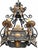 Gothic Antique French Gothic Revival Crown Chandelier Wrought Iron 12 Lights For Sale - Image 3 of 8