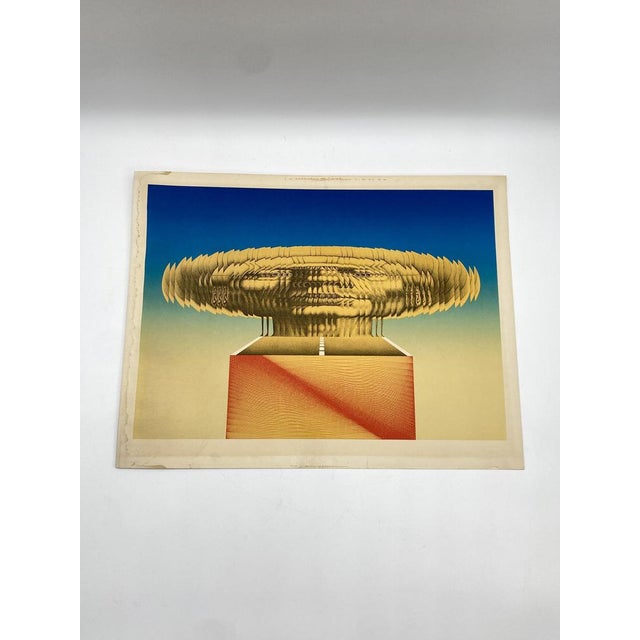 An art print / graphic / screen print * of the artwork "Adam, why are you shaking? * by the Viennese artist Rudolf Hausner...