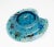 Late 19th Century Late 19th Century Moser Turquoise Blue Glass Enameled Butterfly Bowl For Sale - Image 5 of 17