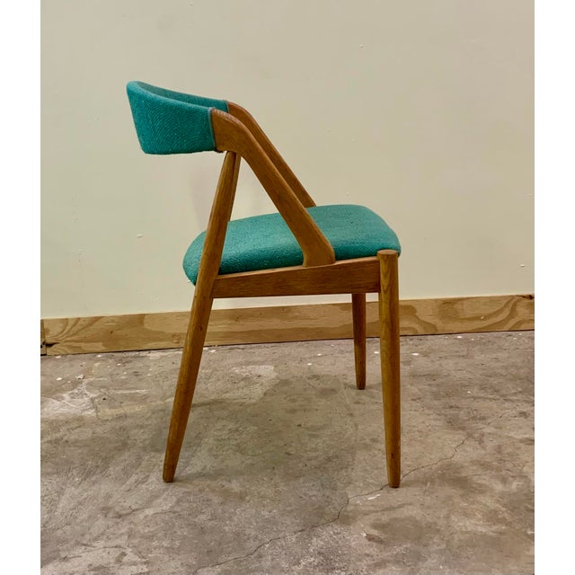 Mid-Century Modern 1960s 4 Dining Room Chairs Model 31 Made in Teak, Attributed to Kai Kristiansen For Sale - Image 3 of 8