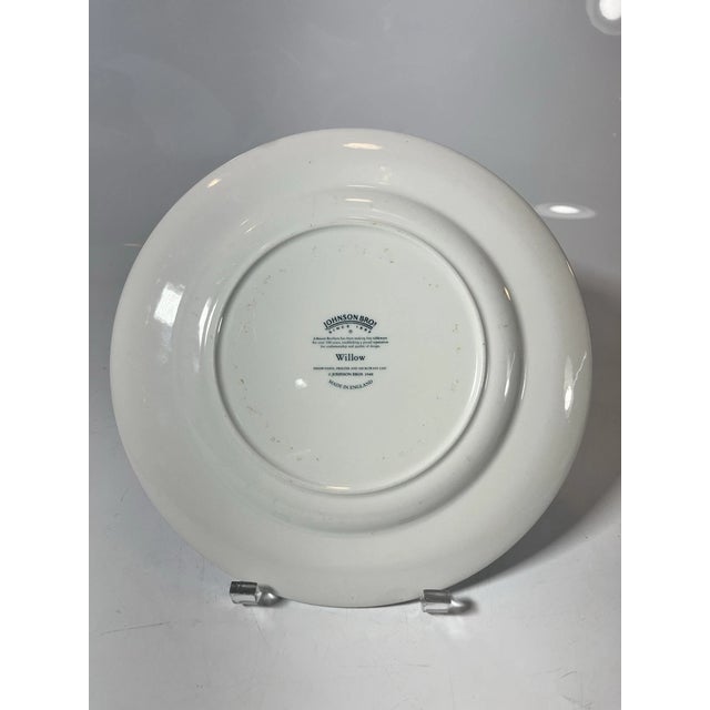 Add timeless English charm to your table with this beautiful **Vintage Johnson Brothers Willow Dinner Plates Set of 2**....