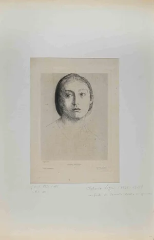 Alphonse Legros, Poetic Ecstasy, Original Etching, 1876