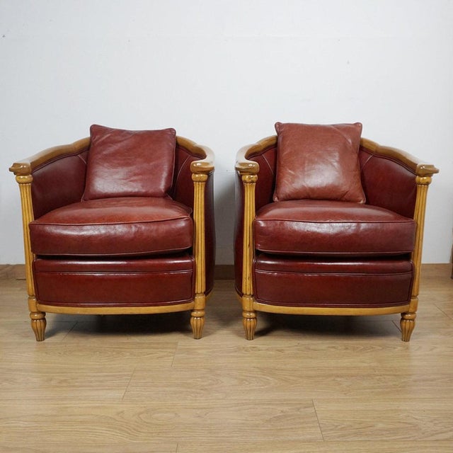 Animal Skin Art Deco Tub Chairs, 1930s, Set of 2 For Sale - Image 7 of 7