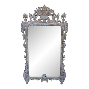 Antique 18th C Style Venetian Carved Mantel Mirror