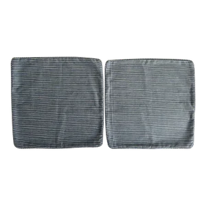 Cowtan & Tout Blue and White Stripe Pillow Covers- a Pair
