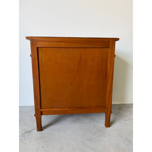 Vintage Theodore Alexander Faux Book Front Mahogany Small Cabinet For Sale - Image 12 of 12