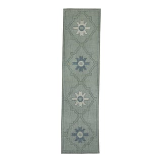 Turkish Oushak Runner Rug 2'11" x 11'2" #18100 For Sale