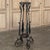 French Antique Wrought Iron Two-Tiered Pedestal For Sale - Image 3 of 12