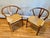 A handsome pair of chairs in the manner of Hans J. Wegner for Carl Hansen & Son CH24, well crafted in a honeyed brown...