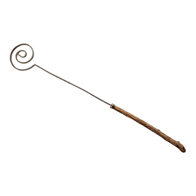 Mid-18th Century American Colonial Hand-Forged Wrought Iron Hearth Toasting/Grilling Iron For Sale